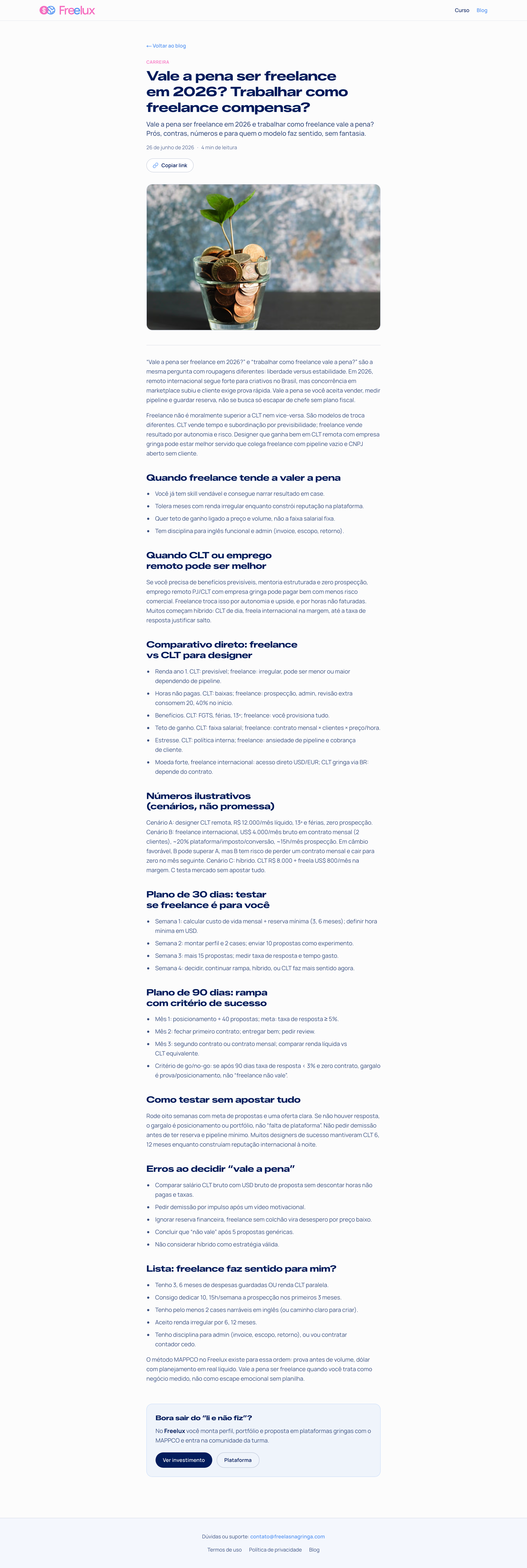 Freelux — artigo do blog