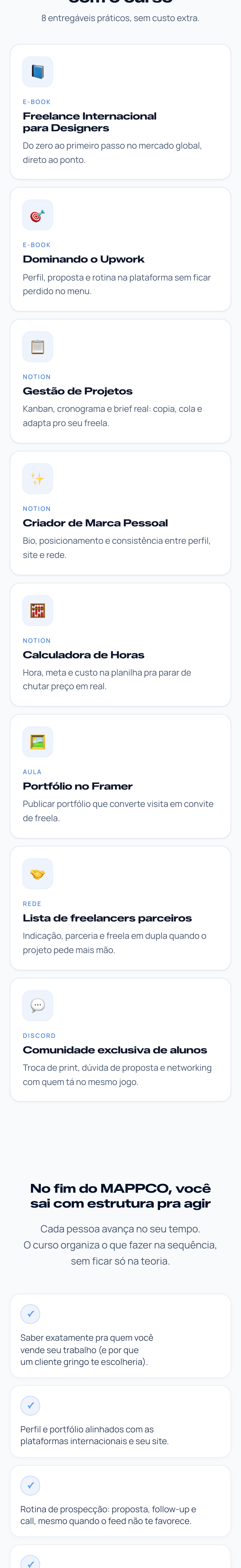 Freelux — homepage mobile (trecho 5)