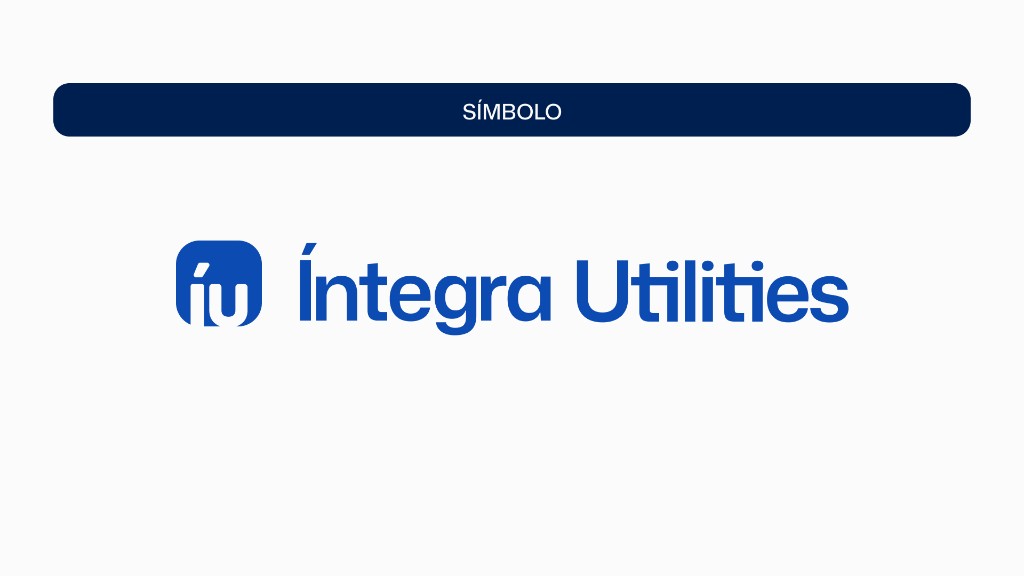Logo horizontal Íntegra Utilities, ícono iu y nombre