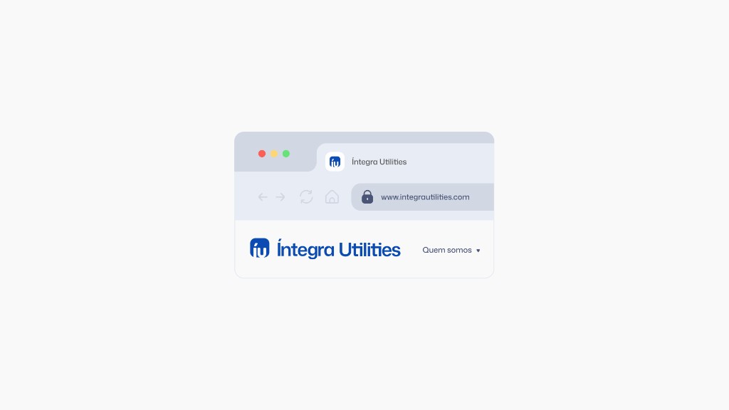 Logo Íntegra Utilities aplicada en el header del navegador
