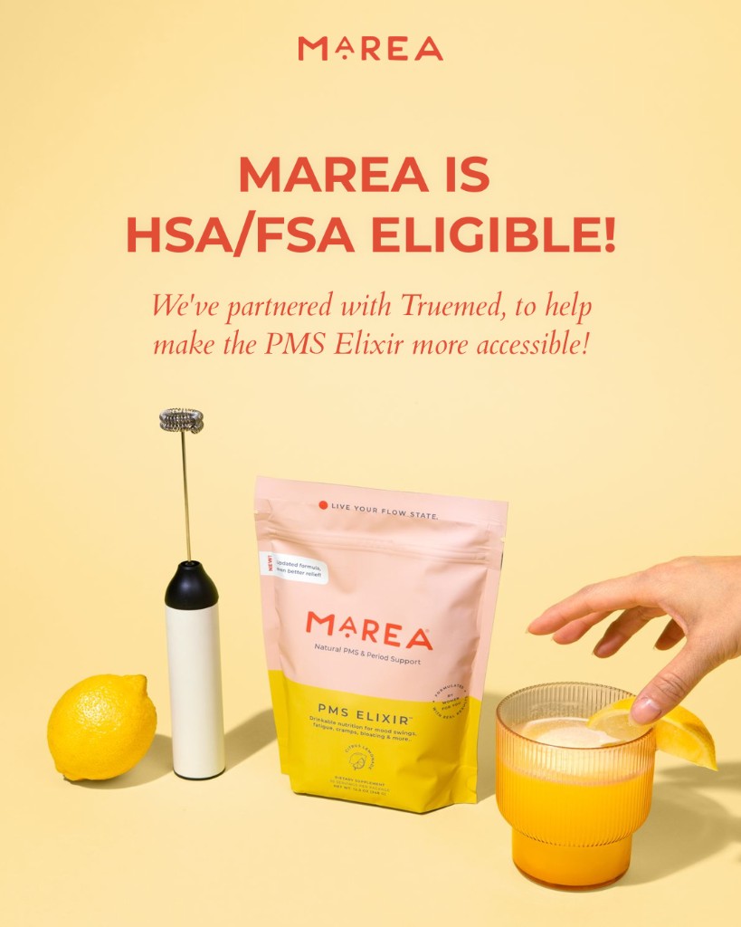 Marea Wellness, Buy the PMS Elixir with HSA or FSA funds