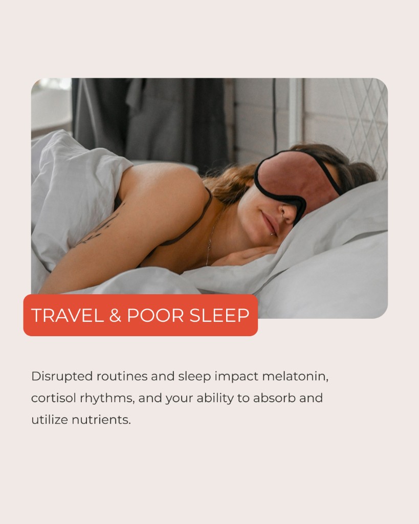 Marea Wellness, Travel and poor sleep