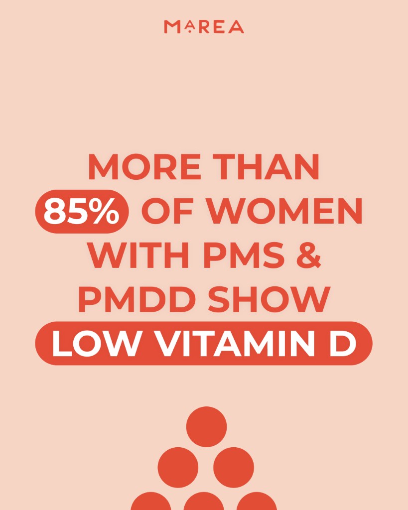 Marea Wellness, More than 85% of women with PMS and PMDD show low vitamin D