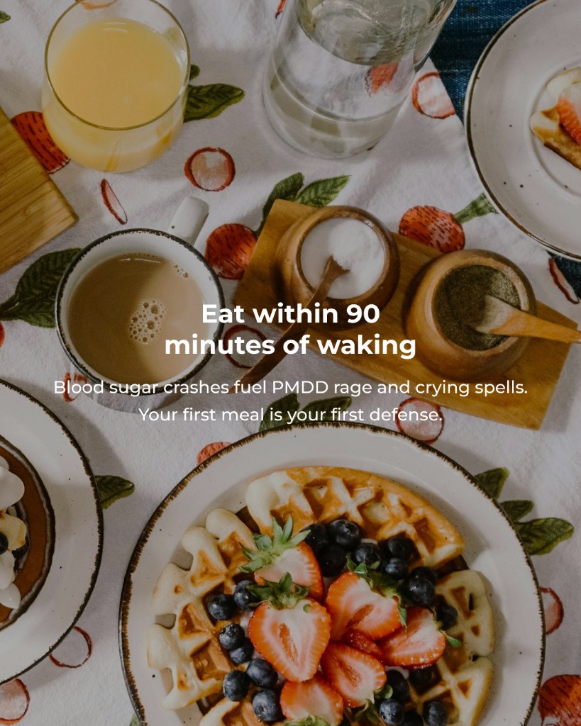 Marea Wellness, Eat within 90 minutes of waking