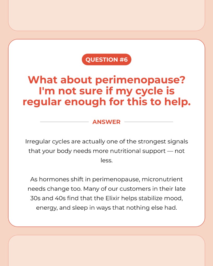 Marea Wellness, FAQ: Perimenopause?