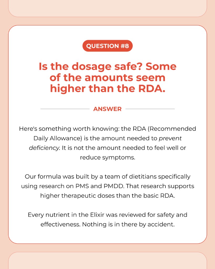 Marea Wellness, FAQ: Is the dosage safe?