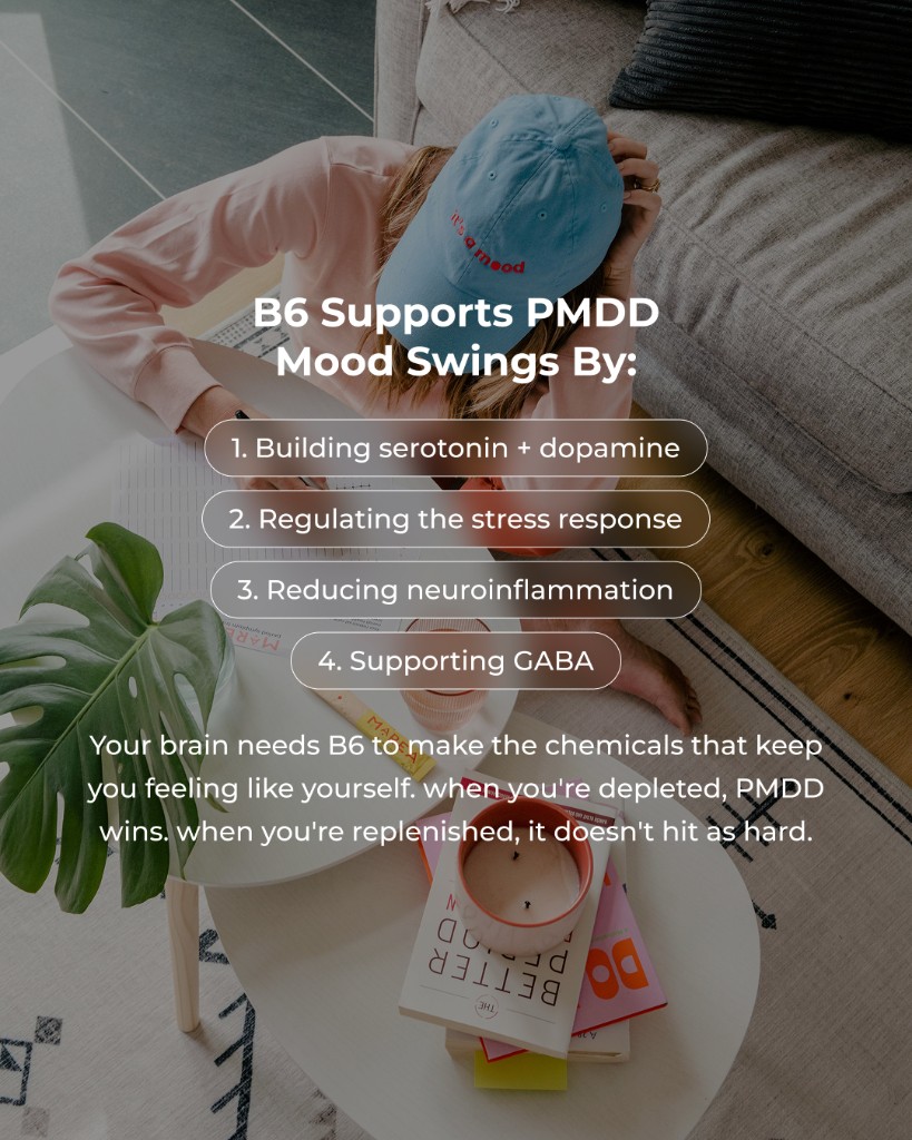 Marea Wellness, B6 supports PMDD mood swings